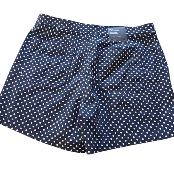 Tommy Hilfiger Womens Polka Dot Mini Skort Navy - Picture 5 of 10